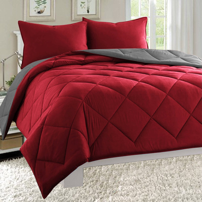 Comforter, Twin, Orange/Chocolate