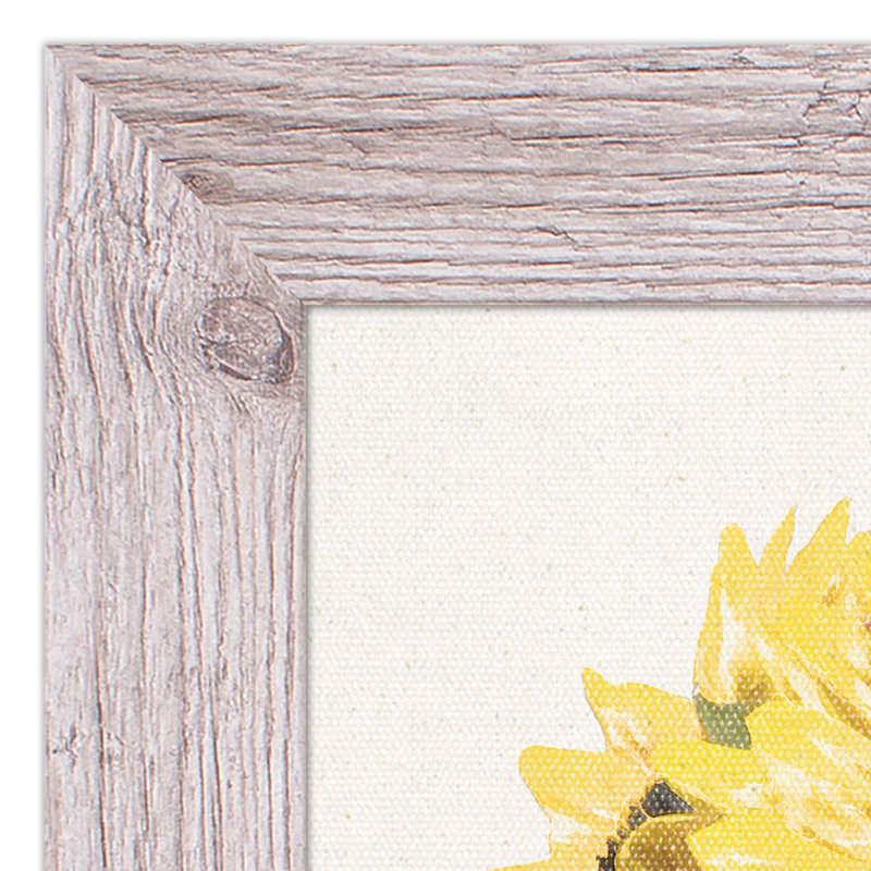 Lin tournesols, reproduction encadrée, H 14 po x l 11 po x P 0,75 po