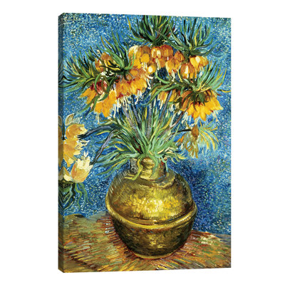Crown Imperial Fritillaries in a Copper Vase, 1886 by Vincent Van Gogh - 1 Piece Wrapped Canvas Painting