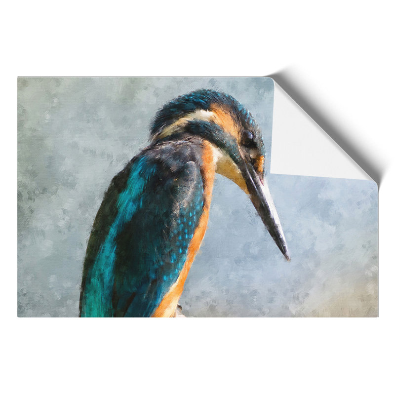 Kingfisher Bird Vol.1 1 Piece Wall Art, 42cm H x 59cm W x 0.1cm D