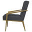 Fauteuil d'appoint rembourré en métal Kirra-1654302493