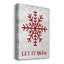 Let It Snow Snowflake sur toile-226136629