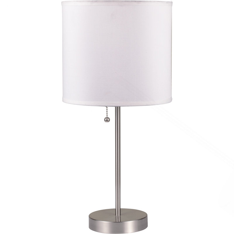 LAMPE DE TABLE BLANC 19 "H