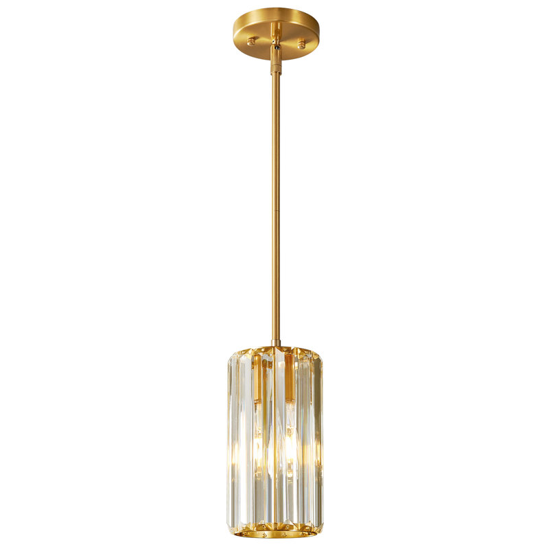 Llinos - Luminaire suspendu pour îlot de cuisine pour salle à manger et couloir, Clair, Doré, 1