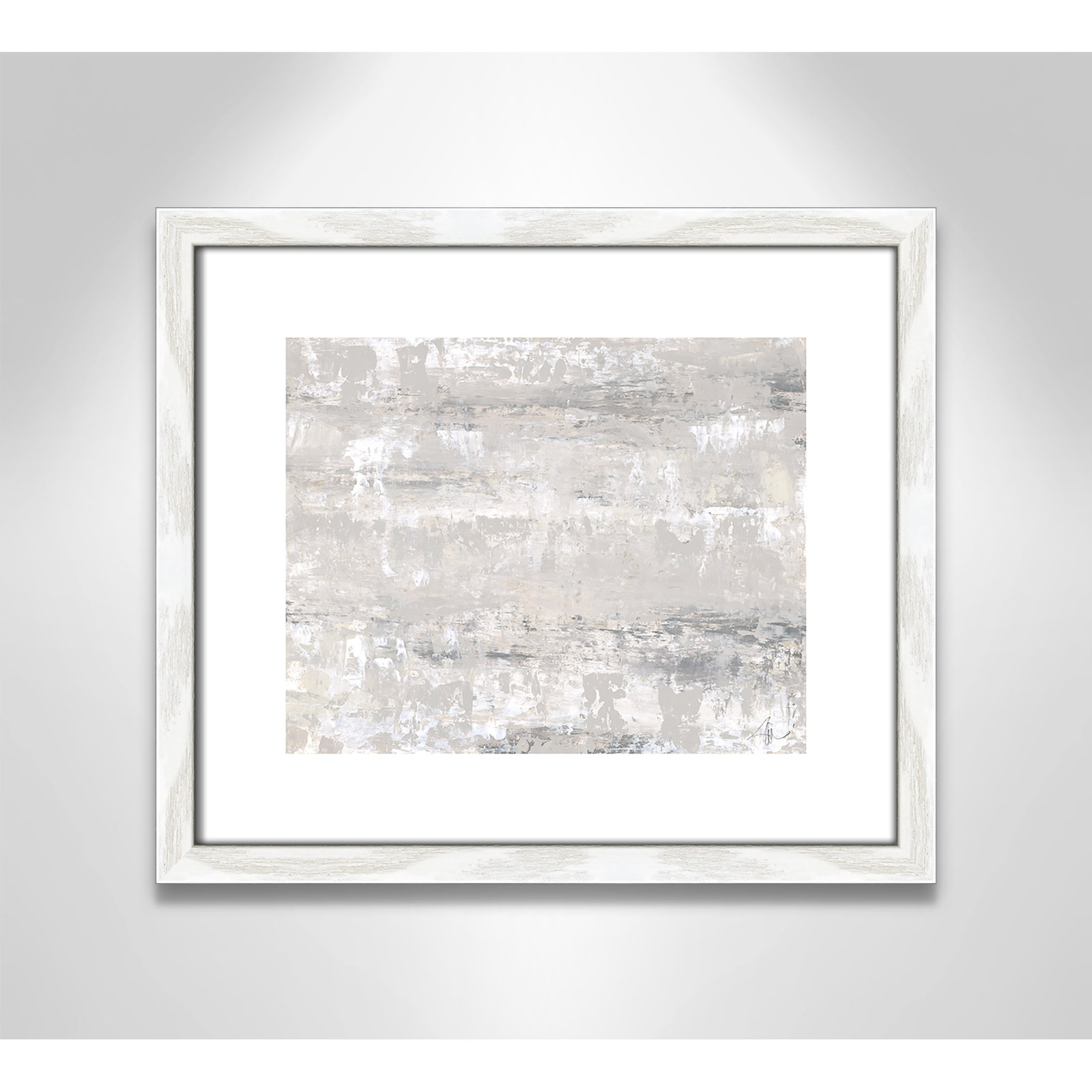 Tryston "Desert Winds" Print by Filippo Ioco, White Wood Framed Paper, 13" H x 15" W x 0.75" D