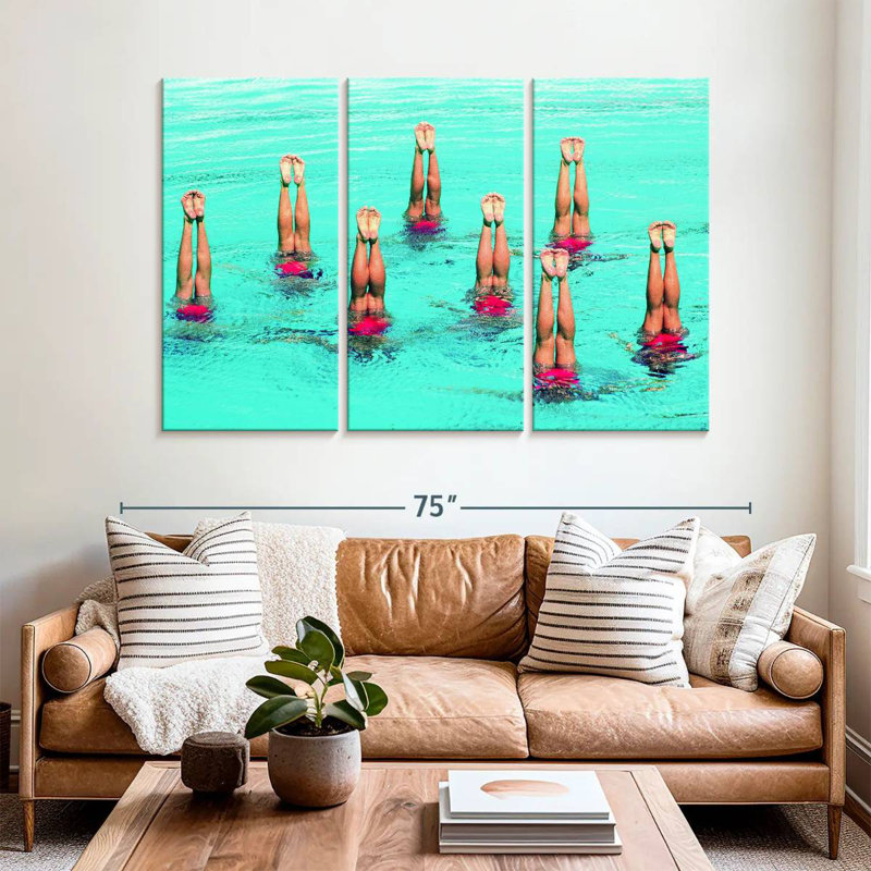 Sireci Inverted Synchronized Swimming, 42" H x 65" W