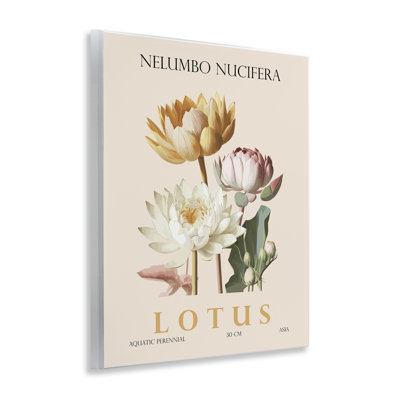 Plaque murale lotus naturel, par Christopher Giampietro