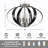 4 Candle Holder Farmhouse Modern Light Fixtures Ceiling Mount, Black And Brushed Nickel Semi Flush Mount Ceiling Light, Metal Cage Stair Lights For Kitchen, Hallway, Entryway, Living Room, Bedroom