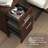 Paelynn 72” Office Desk with Hutch and Drawers, Computer Office Desk with Storage, Modern Wood, Mocha Cherry-1807779733
