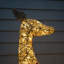 Gold Glitter Reindeer With LED Lights