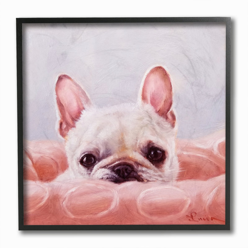 « jolie chiot portrait dog pet », reproduction d’art, Giclée encadrée noir minuit, H 12 po x l 12 po x P 1,5 po