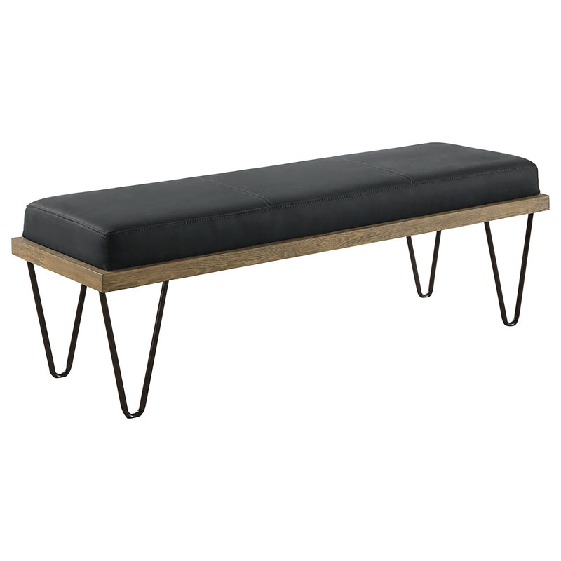 Jelan Denim Upholstered Bench
