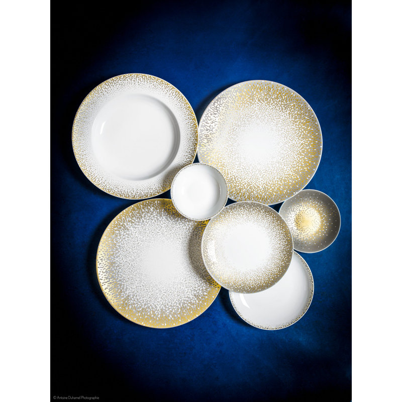 Souffle d' Or 10.92" Dinner Plate, Cream