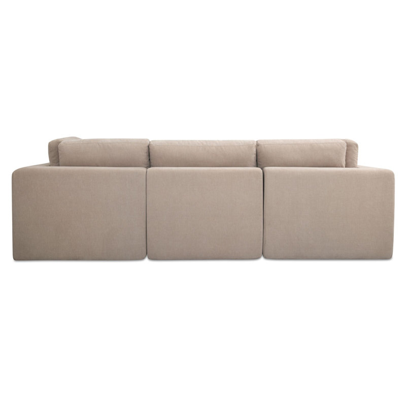 Cates Lounge Modular Sectional Pebble, Beige Polyester