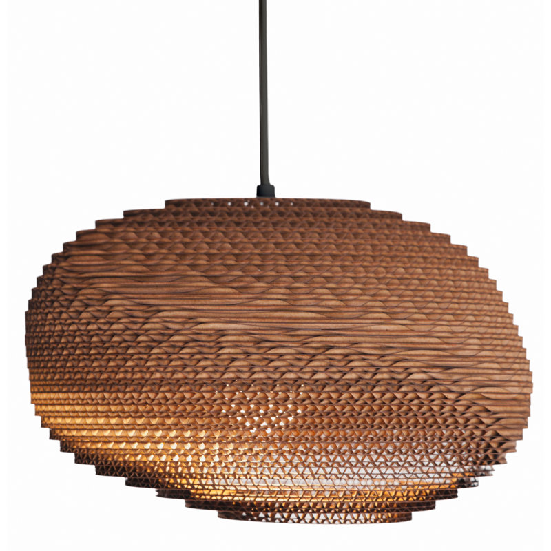Natural Woven Paper Rope Pendant Light