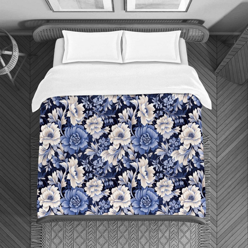 Floral Aviral Duvet Cover, Twin Duvet Cover