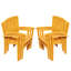 Wave Outdoor 11 - Piece Teak Dining Set-191694557-266708989