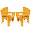 Wave Outdoor 13 - Piece Teak Dining Set