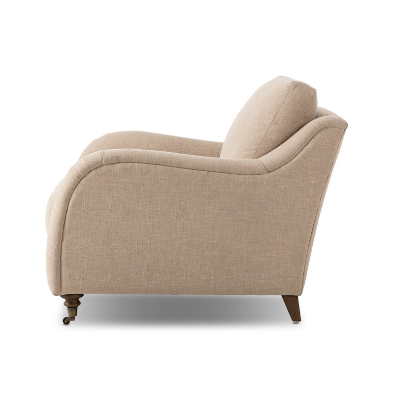 Lynne Armchair, Taupe Linen Blend