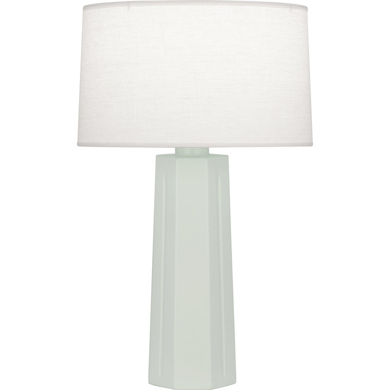 Mason Ceramic Table Lamp, Matte Celadon