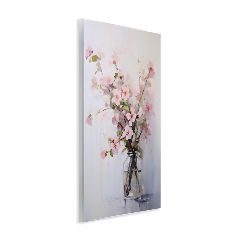 "Soft Sakura", art mural sur plaque par Petals Prints Design, H 15 po x l 10 po