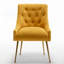 Chaise d'appoint en velours beige Baudel-1563904537
