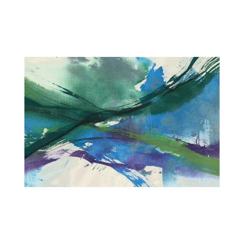 Undulating Citron I by Jennifer Goldberger - Wrapped Canvas Gallery-Wrapped Canvas Giclée