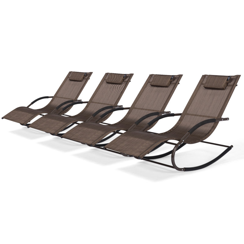 Fauteuil inclinable zéro gravité avec coussins, Brun