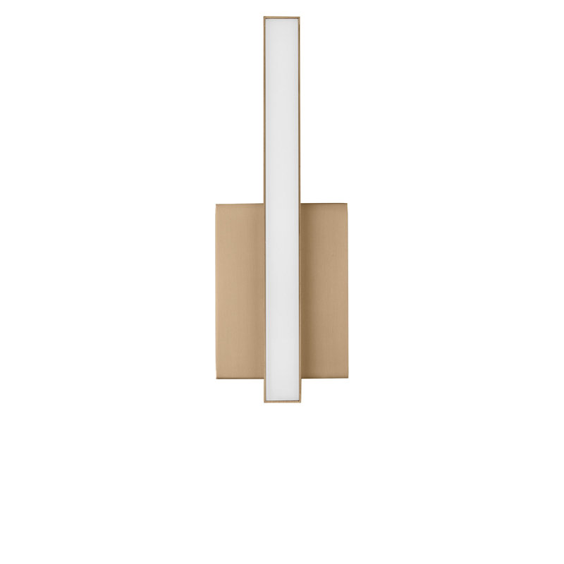 Meuble-lavabo à DEL, H 4,5 po x l 13 po x P 2,25 po, Laiton satiné
