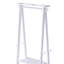 59" Tall Standing Garment / Coat Rack, White Finish