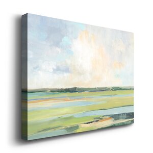 Winston Porter Pastel Horizon I Framed On Canvas Print | Wayfair