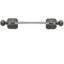 Juliane Grace 24 inches c.c. {approximately} towel bar with 213 Swarovski Clear & Aurore Boreale Crystals with 5/8 reeded center in Chalice-1071016164-1071016166
