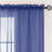 Sheer Window Rod Pocket Curtain Set 84" Inches Long (2 Panels)-320751548