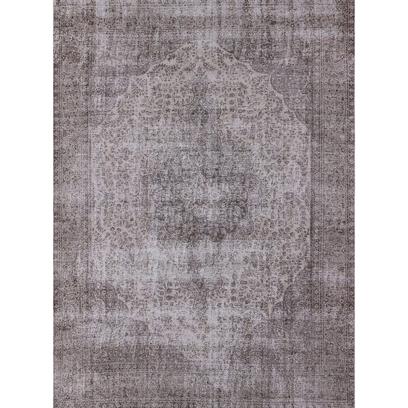 Tapis oriental gris Repass, Rond 7 pi