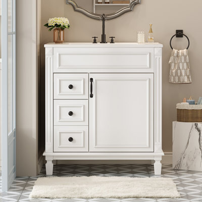 Meuble-lavabo 30 po avec lavabo en céramique