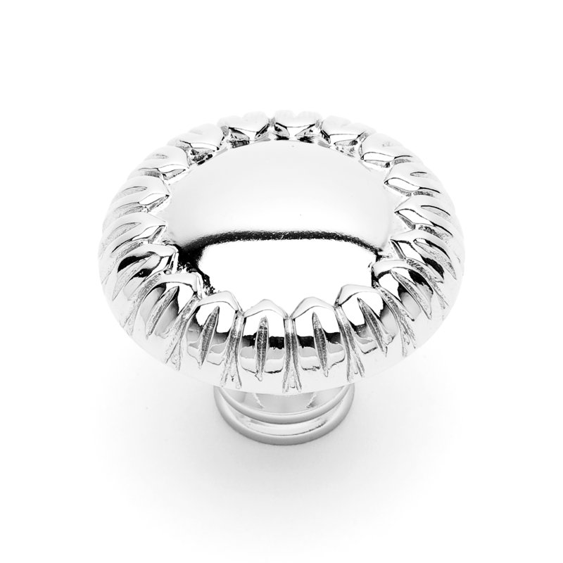 CK Series 1 1/2" Diameter Mushroom Knob, Polished Nickel, Large