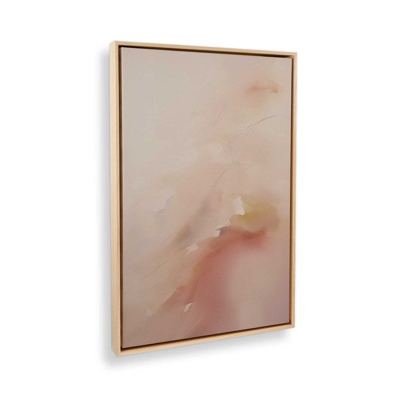 Pastel Paradise Delight I, H 30,75 po x l 20,75 po x P 1,75 po, Cadre américain en érable flottant