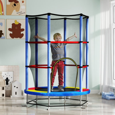 EvoNet in. Round Kid / Toddler Trampoline with Safety Enclosure