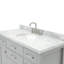 Macnair 48" Single Bathroom Vanity with Carrara White Marble Top-85364319