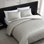 Vera Wang Speckled Satin Weave Grey Duvet Cover Set