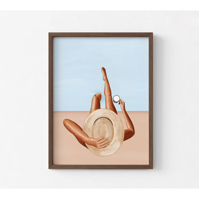 Poolside Girl By Sophie Bek, Summer Fun Bedroom Decor Idea, Pool House Wall Art, Large Indoor Swimming Pool Poster Print