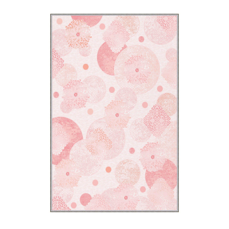 Stylish Hall Carpet 2.6 x 4.9 Feet, 100% Polyester with 8 mm Pile Height | Antibacterial, Non-Slip PVC Felt Dot Underside | Machine Washable, 3D Digital Printing | Perfect for Home Entryways & Living Spaces