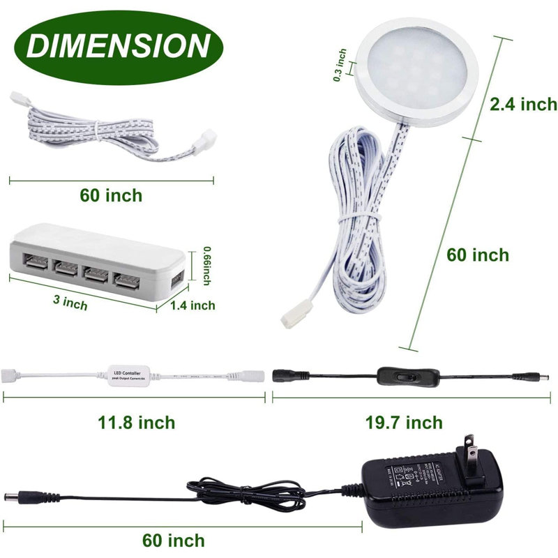 8 - Light Under Cabinet Puck Light