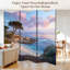 Cloison pliante 6 panneaux Royal Seascape Bay arbres Sunset California-134512601-134512603