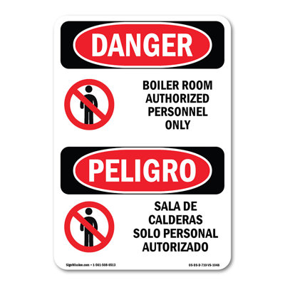 Boiler Room Bilingual Decal 10" X 7"