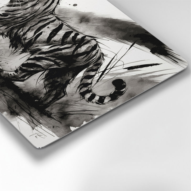 Faune sauvage, art sauvage brun, art mural en métal, H 11 po x l 14 po