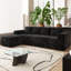 Canapé modulaire en L Plusur Corduroy