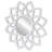 Matte Arched Floral Mirrors Wall Decor 10"-753706645-703629522