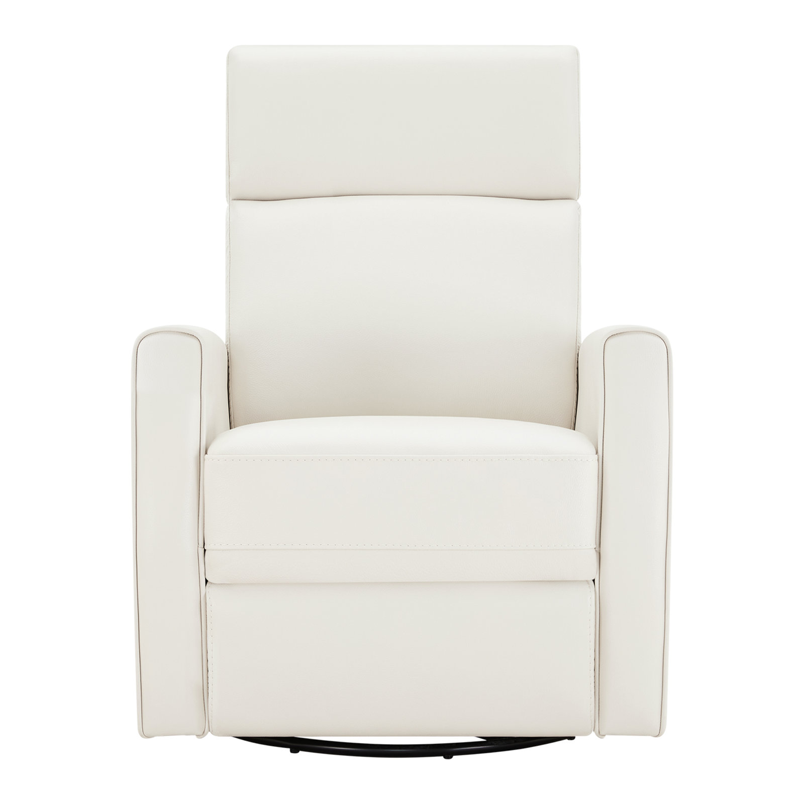 Top Grain Genuine Leather Power Recliner, Coconut Milk