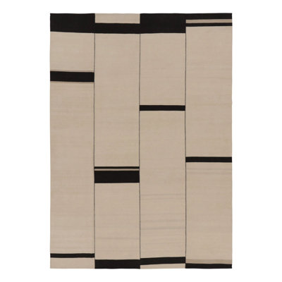 Hand Woven Kilim Wool Striped Area Rug